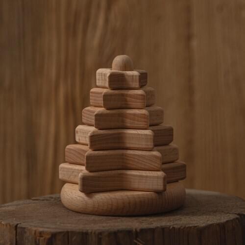 Montessori Educational Wooden Jenga Building Block Toy DIY Creative Stacking Game BPA Free Intelligence Development Toy For Kid