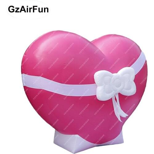Lovely pink heart inflatable blasting balloon wedding event surprise room
