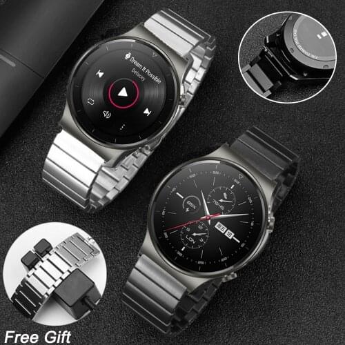 Wrist Straps Band For HUAWEI WATCH GT 2 Pro gt2pro gt2e gt2 46mm 42mm Metal Stainless Steel Strap Bracelet Watchband Accessories
