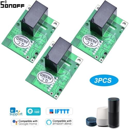 Sonoff RE5V1C 5V DC Dry Wifi Inching/Selflock Relay Module Switch Work Via EWelink APP Support Alexa Google Home IFTTT