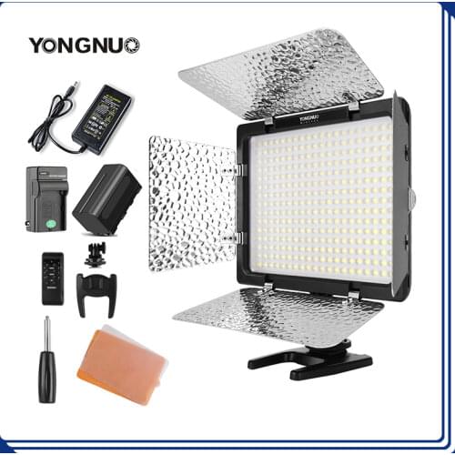Yongnuo YN300 III YN300III 3200k-5500K CRI95 Camera Photo LED Video Light Optional with AC Power Adapter + NP770 Battery KIT