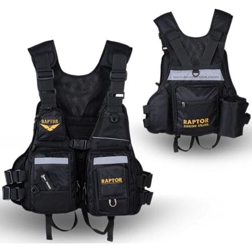 2021 Reflective Fishing Life Jacket High Buoyancy Life Vest Large Size UNISEX Multi-Function Multi Pocket Outdoors Fishing Vest