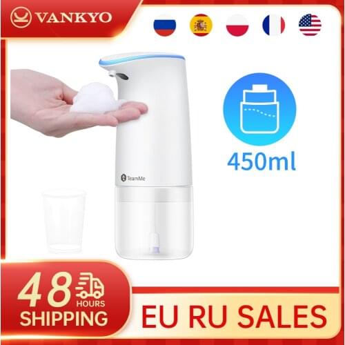 Vankyo TeamMe Intelligent Automatic Liquid Soap Dispenser Induction Foaming Hand Washing Device for Kitchen Bathroom