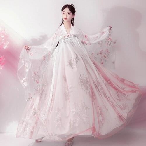 Woman Hanfu Coat Style Ancient Costume Girl Hanfu Sunscreen Cardigan Chiffon Coat Modern Hanfu Cardigan Chinese Women 2021 Nian