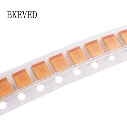 10pcs Type B-3528 6.3V 10V 16V 25V 35V 50V 1UF 2.2UF 4.7UF 10UF 22UF 33UF 47UF 100UF Tantalum Capacitor 106E 105V 107J 226C 107A