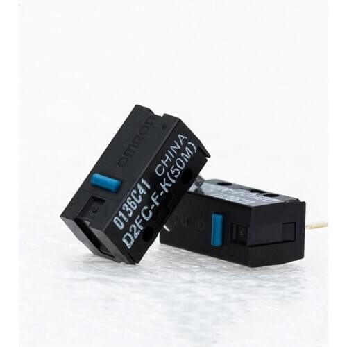 2Pcs Original New Style OMRON Mouse micro swtich D2FC-F-K (50m) Blue Dot Mouse Button