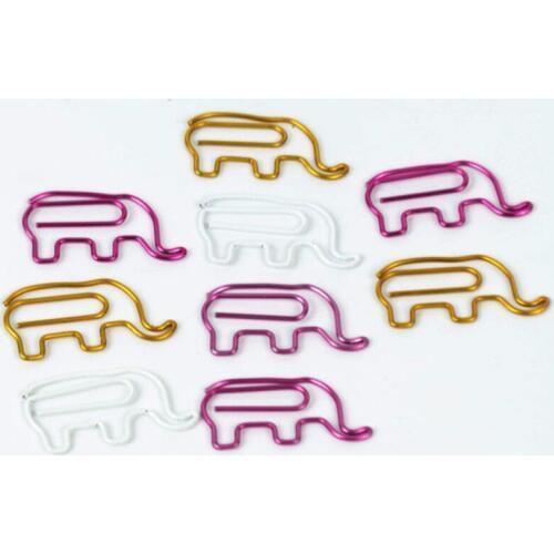 200pcs/lot Metal paper Clip Cute animals Clips Bookmark Kawaii Stationery School Office Supplies Stationery Gift