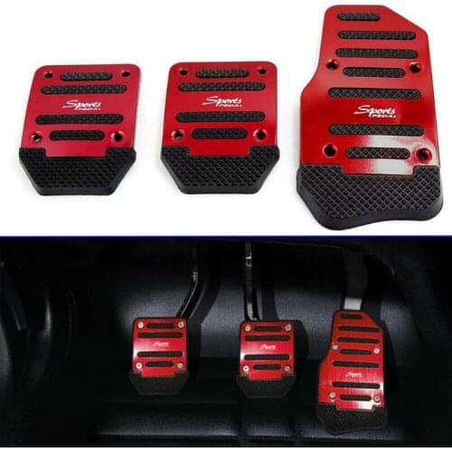 3Pcs/set Universal Car Manual Series Automatic Brake Accelerator Non-slip Foot Rest Pedal Pad Cover Car Accessories