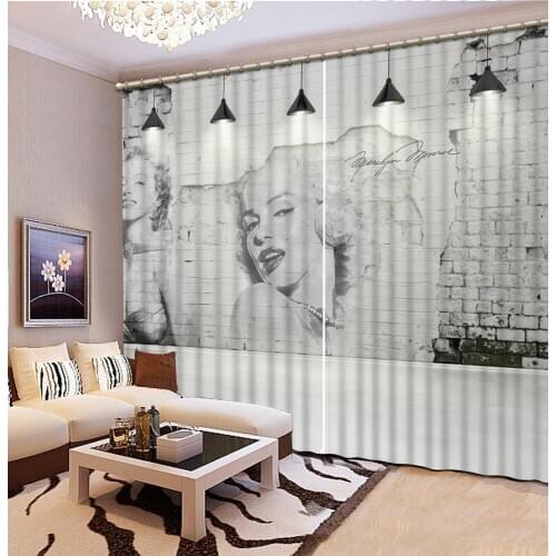 Wall beauty pattern European style Customized 3D Blackout Curtains Living Room Bedroom Hotel Window curtain 3d