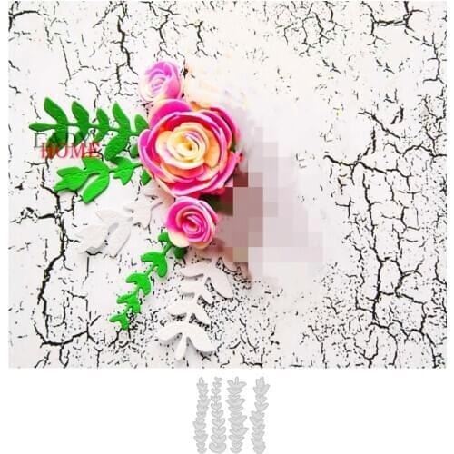 4Pcs Leaf Craft Metal Cutting Die Scrapbooking Stamps Embossing Paper Cards Template Punch Stencil DIY New Dies for 2021