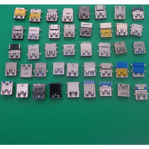 40 Models,40pcs/lot Notebook Laptop USB Jack USB Socket 3.0 USB Plug Connector For ACER/ASUS/HP/ DELL/Toshiba/Sony