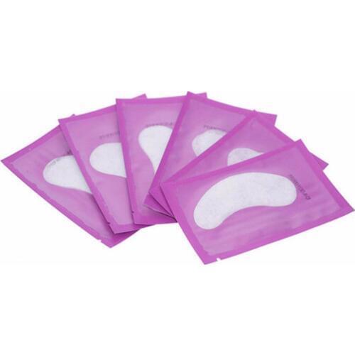 5 pairs Individual Eyelash Extension Pads Silk Eye Patches Under Eyepatch for Eyelash Extension Remover Makeup Tool