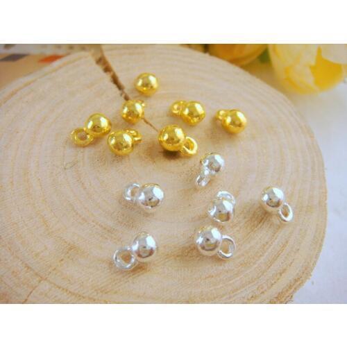 50Pcs/ Jewelry Accessories Pendant Jewelry Pendant Small Water Drops Round Water Drops