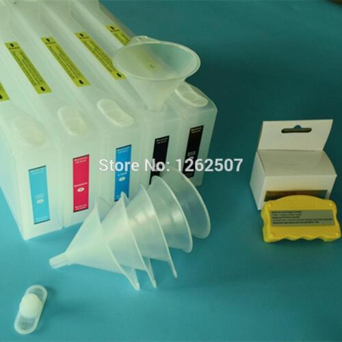 700ml 5c 7700 9700 Refillable Ciss ink cartridge For Epson Stylus Pro 7700 9700 Printers with Resettable chip and chip resetter