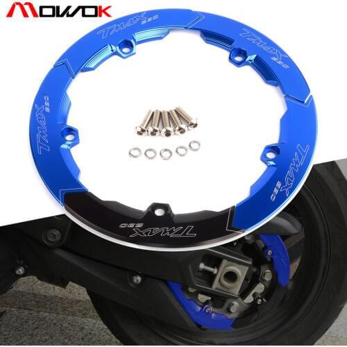 Motorcycle CNC Aluminum Transmission Belt Pulley Cover For YAMAHA TMAX 530 SX DX 2017 2018 2019 tmax 530