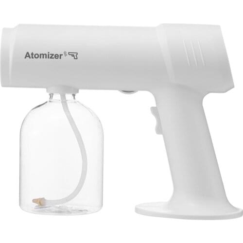 Wireless Handheld Wireless Gun Disinfectant Sprayer Nano Blue Light Steam Atomizing Fogger for Beauty Salon 500ml Large Capacity