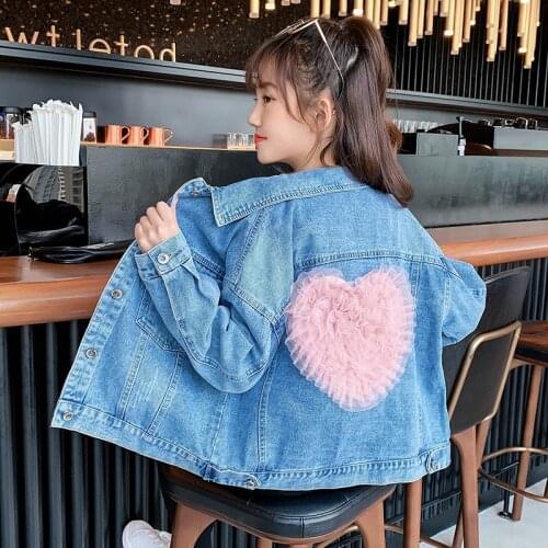 DZIECKO Denim Jackets For Girls