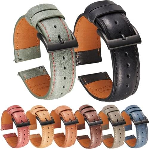 Leather Strap For Fossil Gen 5 Carlyle HR band For Fossil Gen5 Julianna/Garrett Strap Wristband Bracelet Watchband Accessories
