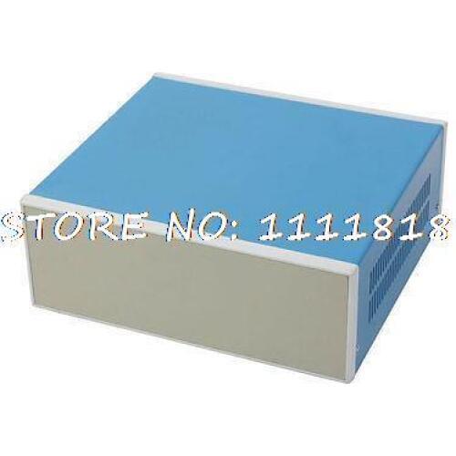 11" x 9.9" x 4" 280 x 250 x 100mm Blue Metal Enclosure Project Case DIY Junction Box