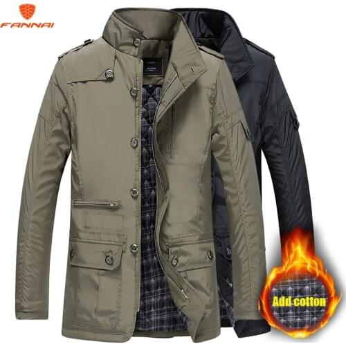 Parka Men Coats 2018 Winter Jacket Men Slim Cotton Outwear Warm Coat Top Brand Clothing Casual Mens Coat Tops size jacket M-5XL