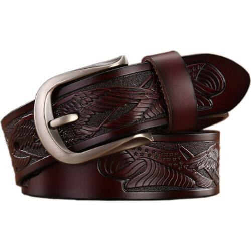 American Style Designer Pin Buckle Belts for Men Top Genuine Leather Strap Belt Mens Classic Jeans Male Pants Belt Luxury Cintos