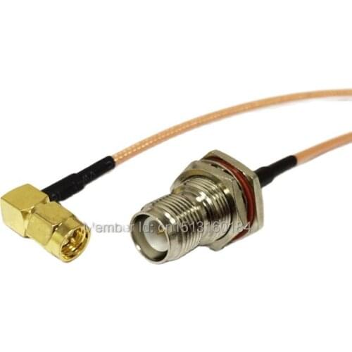 New Modem Connexion Cable SMA Male Plug Right Angle To RP-TNC Female Jack Connector RG316 Cable 15CM 6inch Adapter Pigtail