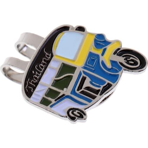 Sturdy Pedicab Magnetic Hat Clip Golf Ball Markers Fit for Golf Cap Visor