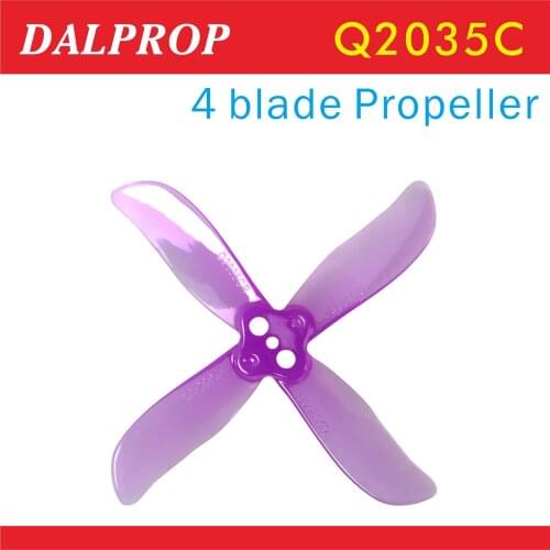 DALPROP 8PCS/4Pairs Cyclone Q2035C Props 2 Inch 4 Blade Propeller CW CCW for 80 85 90 Ting Whoop Drone