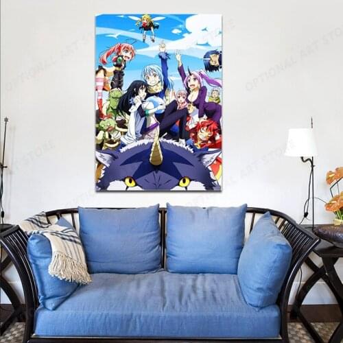Canvas Anime Rimuru Tempest Pictures Home Decoration Paintings Poster HD Prints Wall Art Modular Living Room Framed