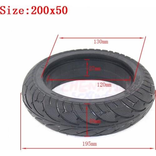 200x50 Solid Tire 8X2T for Speedway Mini 4 Pro Rear Wheel 8 Inch Electric Scooter Tire RUIMA Mini 4 PRO Rear Tire