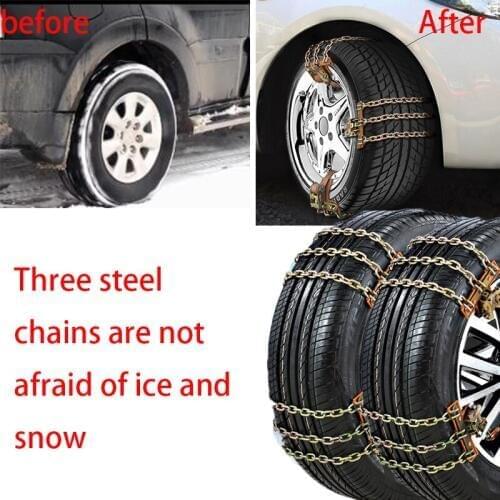 1 universal car chain snow anti-skid car snow steel tire chain winter outdoor universal snow mud road car snow chain