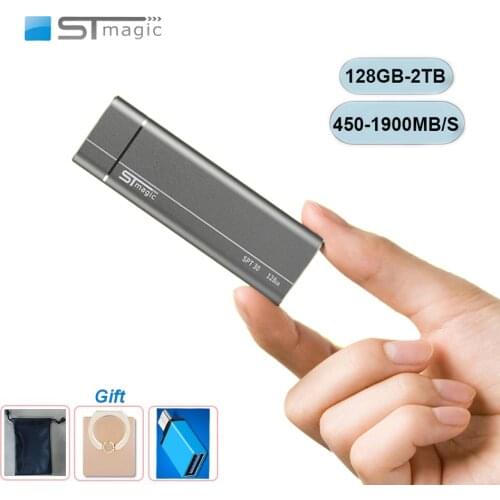 Stmagic External Hard Drive SSD 128G 256G 512G 1TB USB3.1 Solid State Disk Type-c Portable PSSD SPT30 Metal 480MB/S for pc phone