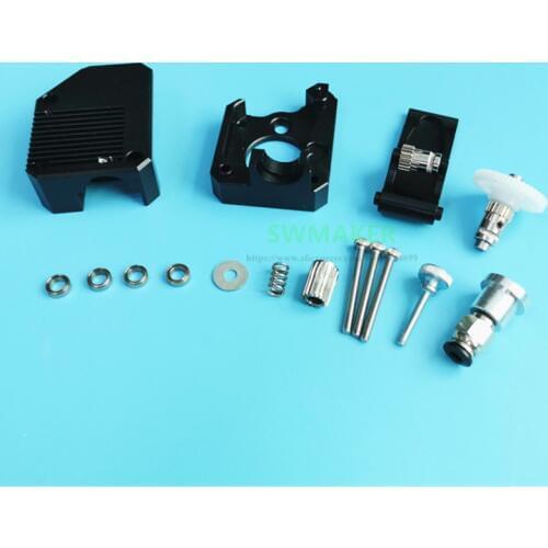 All metel BMG Bowden Extruder Cloned Btech Dual Drive Extruder W heat sink for TPU Wanhao D9 Creality CR10 Ender 3 Anet E10