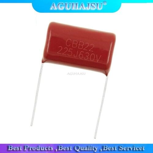 10PCS 630V225J Pitch 25MM 2.2UF 2200NF 225 630V CBB Polypropylene film capacitor new