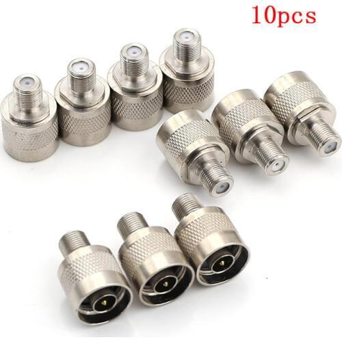 10pcs/lot N-Type N Male Plug to F Female Jack RF Coaxial Adapter Connector