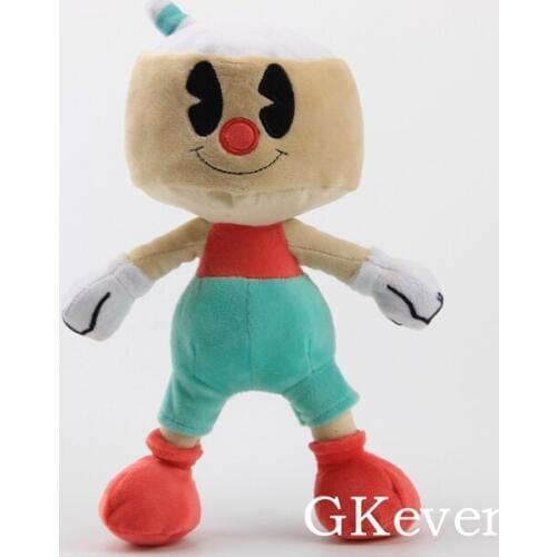 25cm Adventure Game Cuphead & Mugman Plush Toys doll kawaii stuffed animals toys Children kids Christmas Birthday Gift