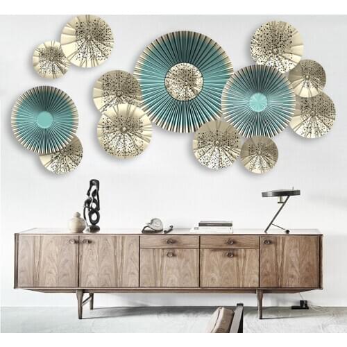 3D Fan Wall Sticker Modern Room Decoration Aesthetic for Teens Living Room Bedroom Vsco Girl Room Decor Poster Wallstickers Art