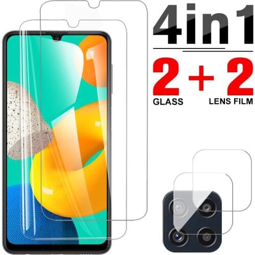 4in1 Tempered Glass For Samsung Galaxy M32 Protective Film For Samsung M32 M62 M12 M21 M31 M30 M31S M30S Camera Lens Protector