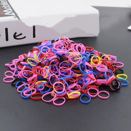 50/100 PCS Colorful Hair Bands disposable rubber band Elasticity tie a hair cord Ponytail head-dress Accessorie hair band