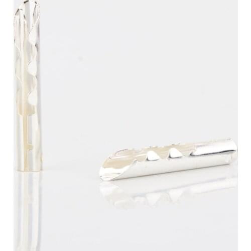 BA1430 Silver Plated Bronze Copper Audio BFA Z-Type 4mm Banana Plug Speaker Cable Connector