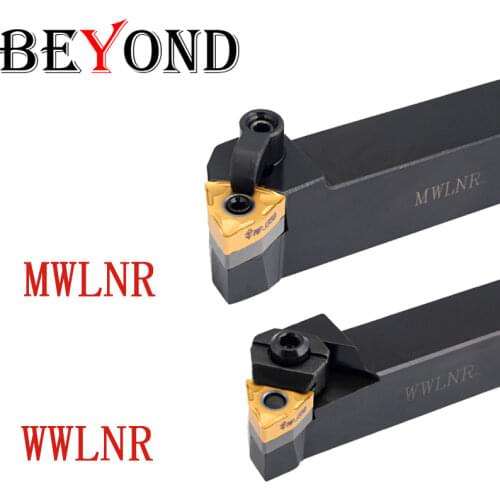 BEYOND WWLNR MWLNR WWLNR1616H08 WWLNR2525 CNC Turning Tool Holder WWLNR2020K08 MWLNR1616 Lathe Tools Carbide Inserts WNMG080408