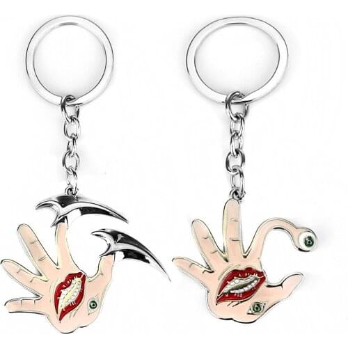 Anime Parasyte the maxim Kiseiju Izumi shinichi MIGI Palm Enamel Alloy Key Chains Keychain Key Chain Keyring Keyfob Accessories