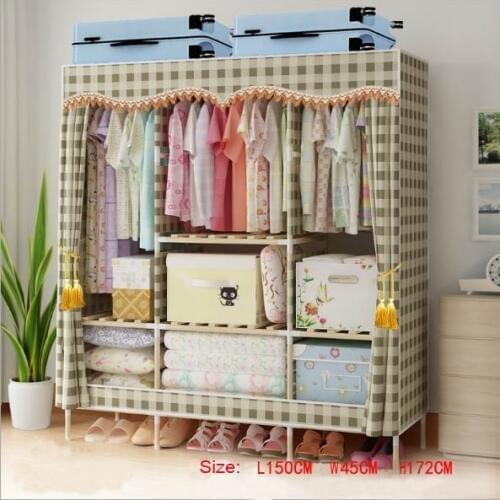 Factory Price Solid Wood Wardrobe length 150 cm