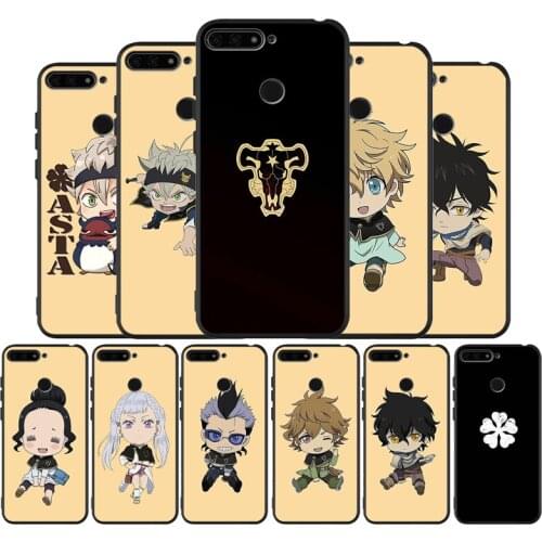 Anime Black Clover Black TPU Silicone Soft Phone Case For Honor 8X 9 8 10 20 30 Lite Pro MATE 9 10 20 30 Pro Lite