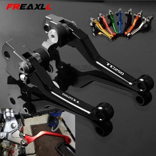 For HUSQVARNA TC250 TC 250 2014 2015 2016 2017 CNC Accessories Motorcycle Motocross Pit Dirt Bike Pivot Brake Clutch Levers