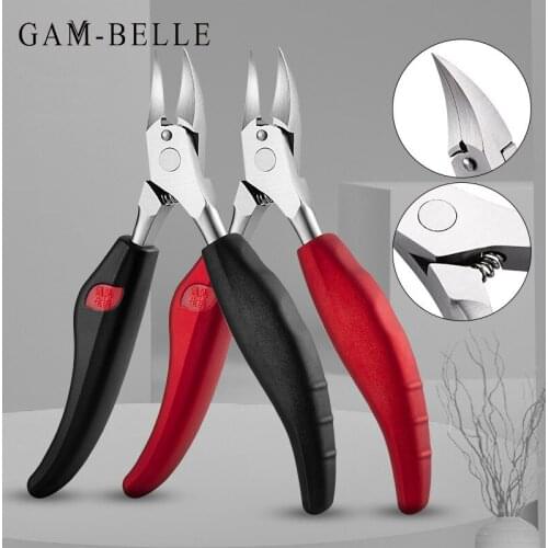 GAM-BELLE 1Pc Toe Nail Clippers Nail Correction Thick Nails Ingrown Toenails Nippers Cutters Dead Skin Pedicure Care Tool
