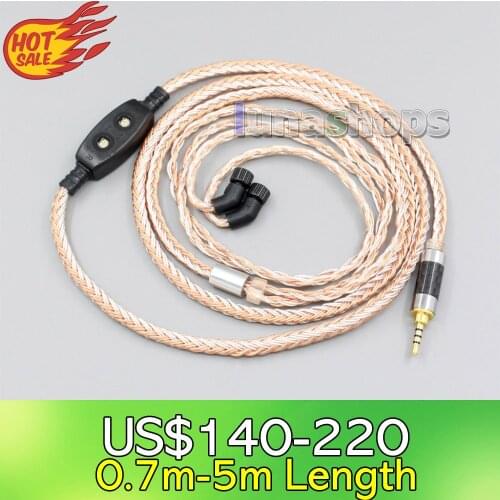 LN006259 2.5mm 4.4mm 16 Cores OCC Silver Plated Mixed Headphone Cable For AKR03 Roxxane JH Audio JH24 Layla Angie AK380 AK240