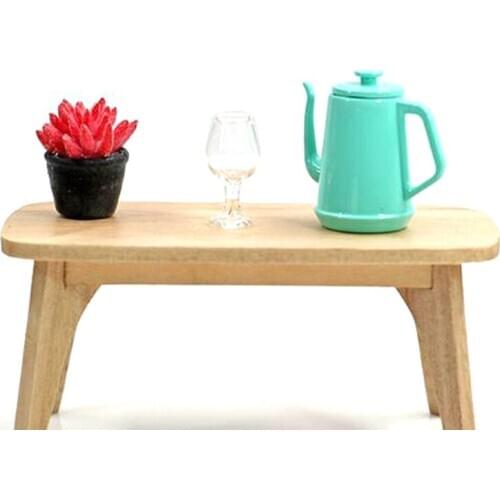 1/12 Dollhouse Miniature Accessories Metal Kettle Simulation Furniture Tea Pot For Dollhouse Decals New