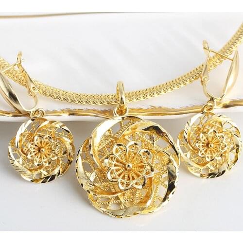 Fashion Jewelry 2021 Fashion New Jewelry For Women Earrings Pendent Romantic Sets For Wedding Party Anniversary Gift Trendy Sets
