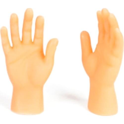 Y1QF Novelty Funny Fingers Hands Feet Foot Model Tricky Toys Puppets Around the Small Hand Model Halloween Gift